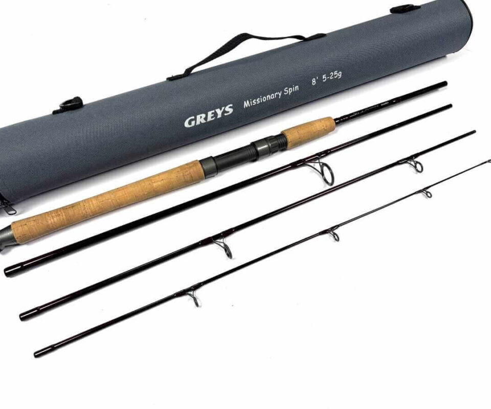   Greys of Alnwick Missionary 8′ Spin 5 – 25g Four Piece Spinning Rod With Bag & Case