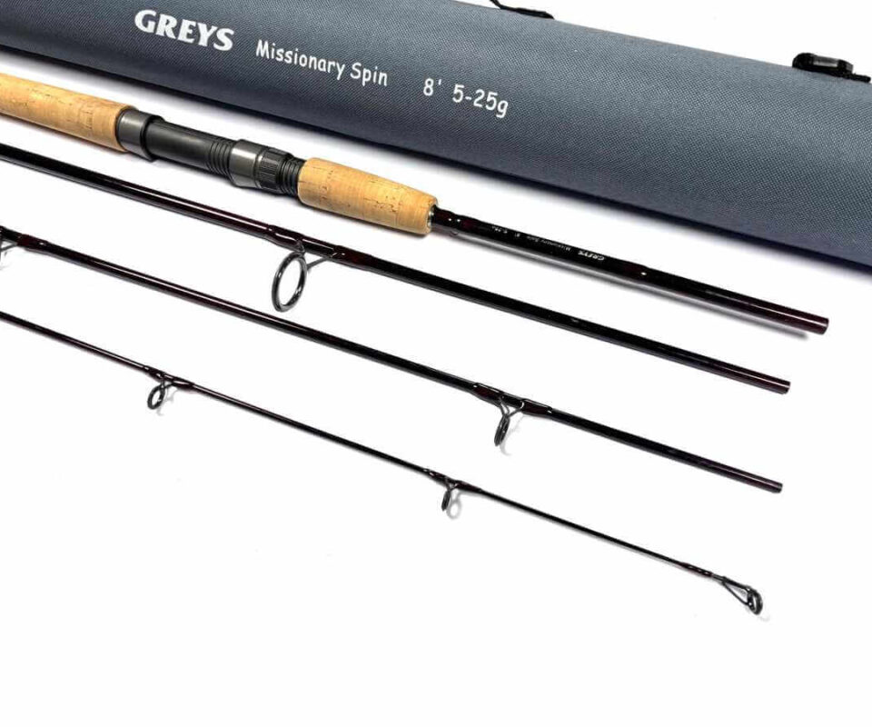   Greys of Alnwick Missionary 8′ Spin 5 – 25g Four Piece Spinning Rod With Bag & Case