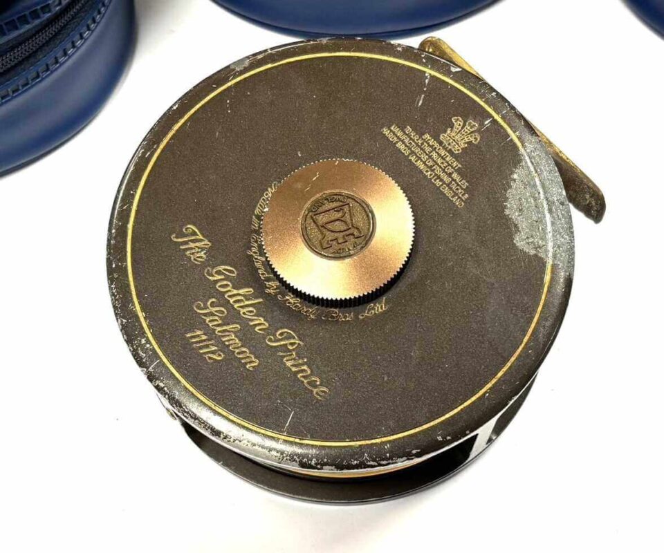   Hardy Golden Prince Salmon #11/12 With Spare Spools, Line & Cases