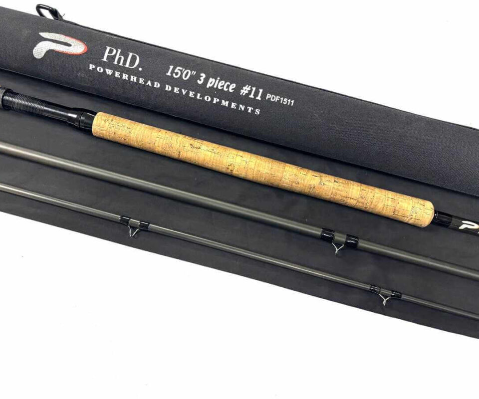   PHD Powerhead Developments 15′ 3 Piece Carbon Salmon Fly Rod #11 Spey Dee