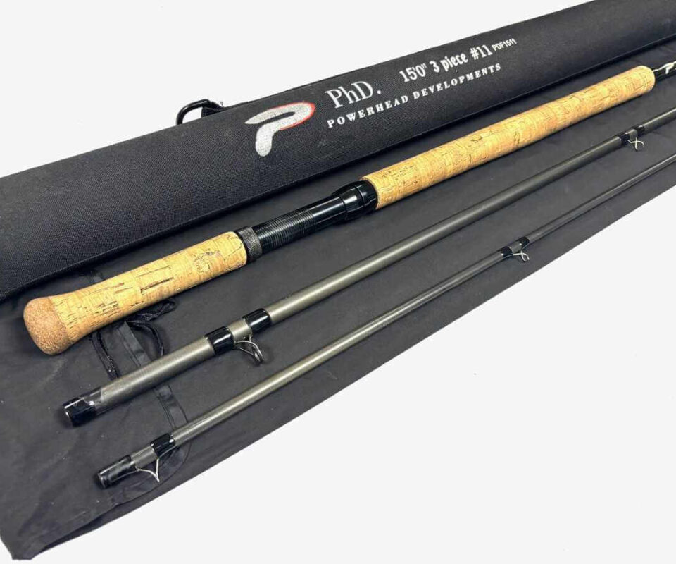  PHD Powerhead Developments 15′ 3 Piece Carbon Salmon Fly Rod #11 Spey Dee