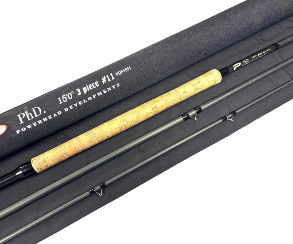   PHD Powerhead Developments 15′ 3 Piece Carbon Salmon Fly Rod #11 Spey Dee