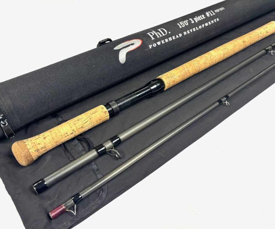   PHD Powerhead Developments 15′ 3 Piece Carbon Salmon Fly Rod #11 Spey Dee