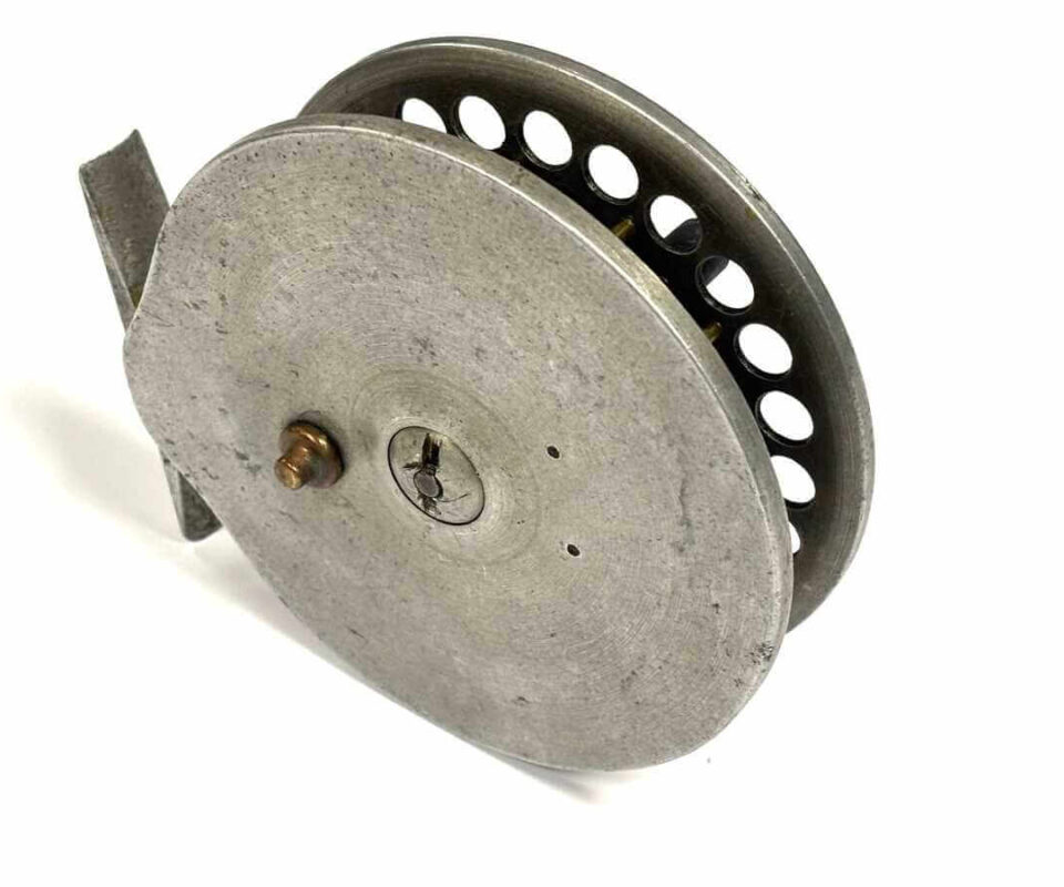   Harry Reynolds 4.75″ Early Centrepin Trotting Reel Green Handles