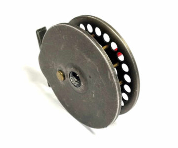   Harry Reynolds 5″ Early Centrepin Trotting Reel Red Handles