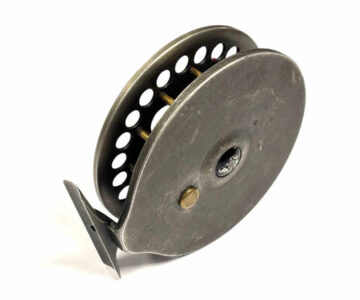   Harry Reynolds 5″ Early Centrepin Trotting Reel Red Handles