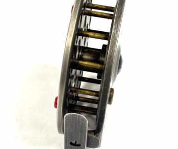   Harry Reynolds 5″ Early Centrepin Trotting Reel Red Handles