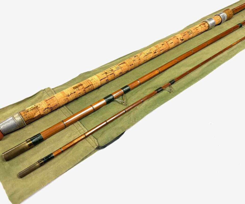  Chapman of Ware The Arwell 11’ 3 Piece Split Cane Bottom Fishing Rod Rare
