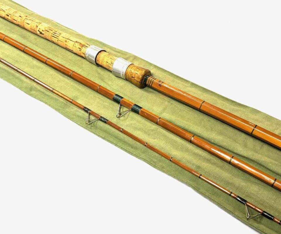   Chapman of Ware The Arwell 11’ 3 Piece Split Cane Bottom Fishing Rod Rare