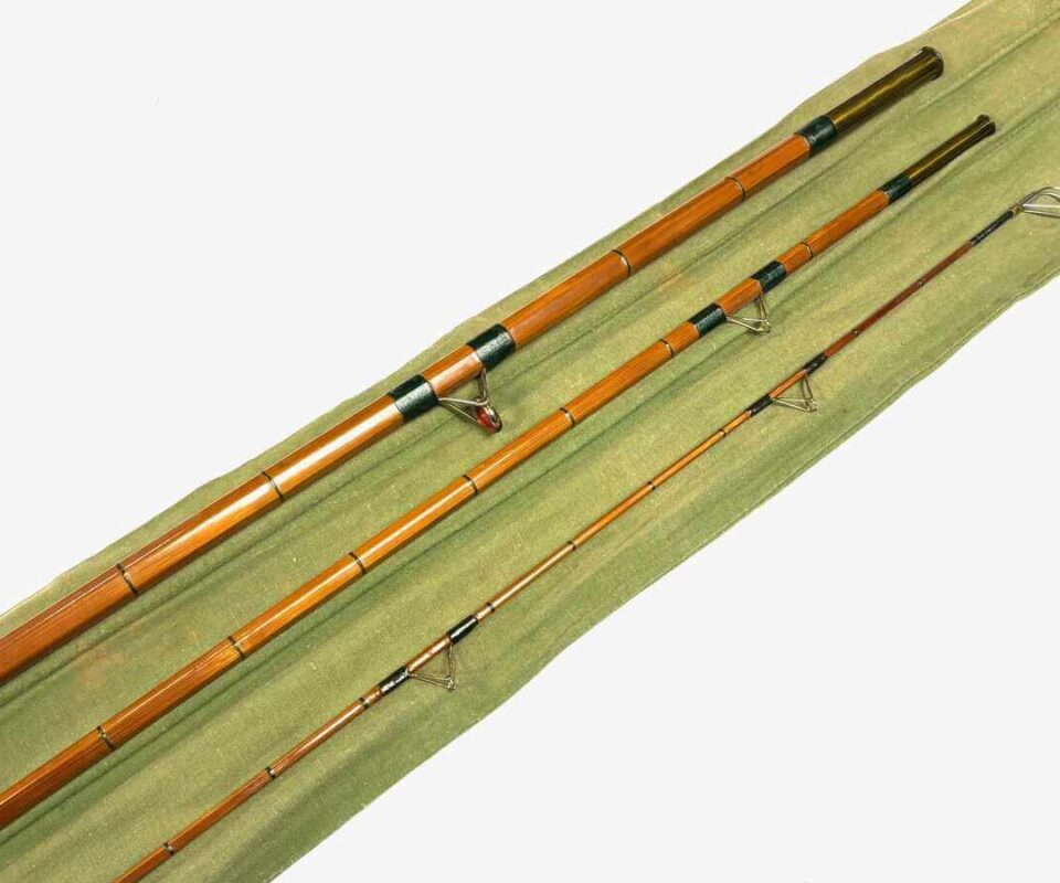   Chapman of Ware The Arwell 11’ 3 Piece Split Cane Bottom Fishing Rod Rare