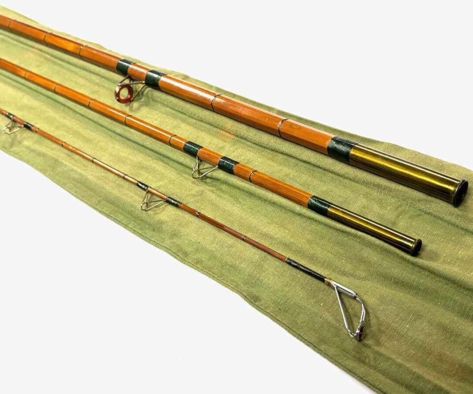   Chapman of Ware The Arwell 11’ 3 Piece Split Cane Bottom Fishing Rod Rare