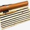 Hardy 8' 2 1/2″ Smuggler Deluxe 7 Piece Line #6 In Leather Tube Mint