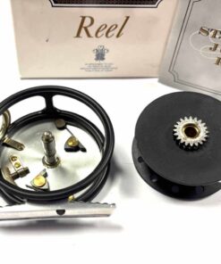   Hardy St George Junior 2 9/16″ Trout Fly Reel RHW Line Guide & Leather Case MINT