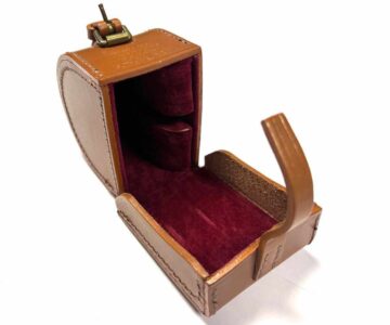   Hardy St George Junior 2 9/16″ Trout Fly Reel RHW Line Guide & Leather Case MINT