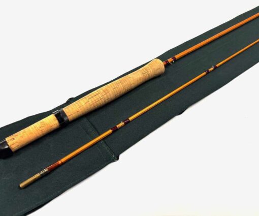   J Weaver & Sons ITCHEN 6' Two Piece Cane Trout Rod Line #3/4 With Bag RARE