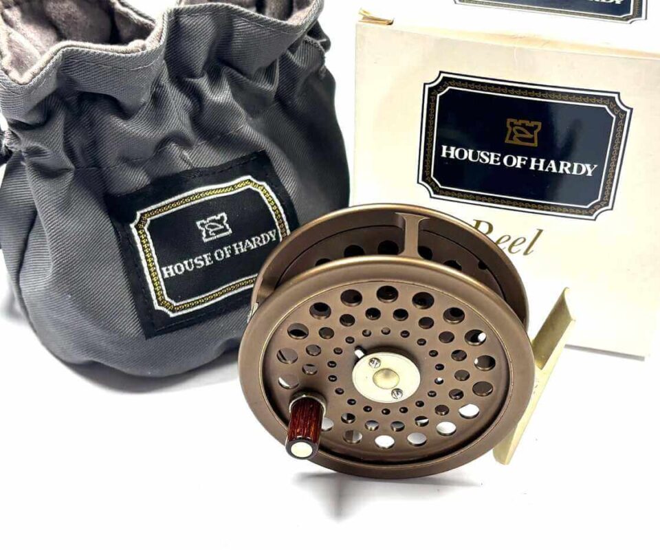   Hardy JLH Golden Ultralite #5 Trout Fly Reel Mint WIth Bag & Box