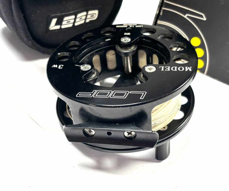  Traditional LOOP Sweden 3W 4.25″ Fly Reel With Pouch Box