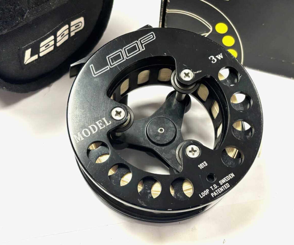   Traditional LOOP Sweden 3W 4.25″ Fly Reel With Pouch Box
