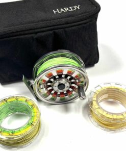   Hardy Demon 5000 Fly Reel With Two Spare Spools & Padded Case