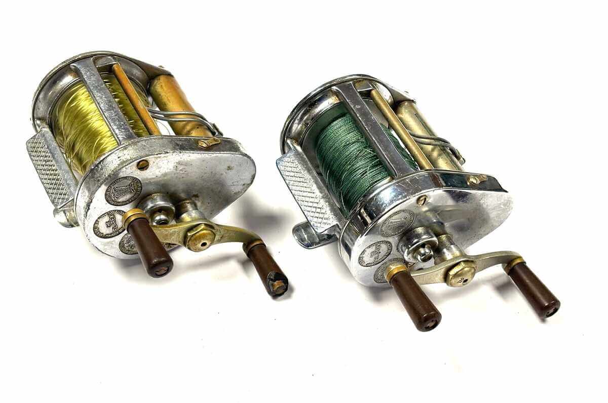   Pair Of Hardy Elarex Vintage Bait Casting Multiplier Reel