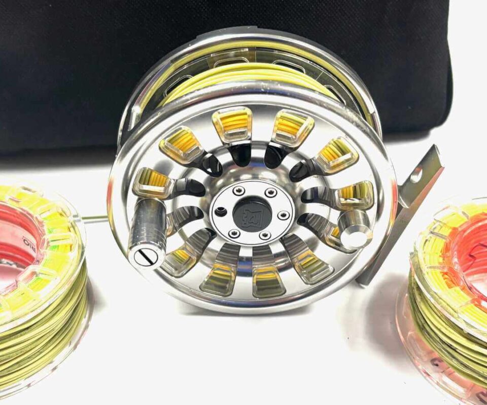   Hardy Demon 5000 Fly Reel With Two Spare Spools Rio Line & Padded Case