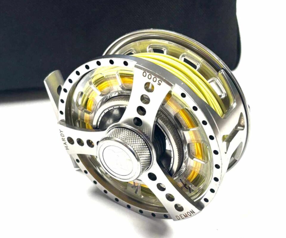   Hardy Demon 5000 Fly Reel With Two Spare Spools Rio Line & Padded Case