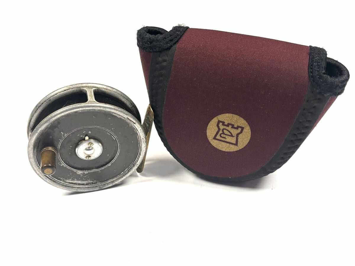 Hardy Uniqua 3 1/8″ vintage alloy trout fly fishing reel 2 screw latch
