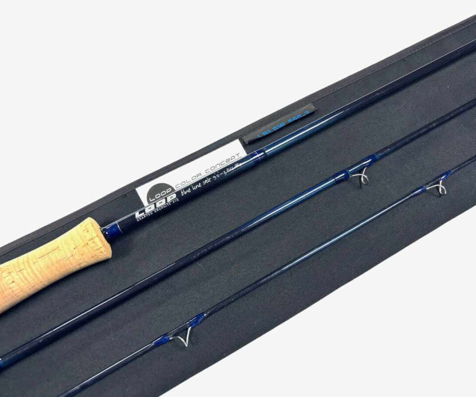  Loop Color Concept Blue Line Salt 9’ Three Piece Line #5 Adapted Graphite Fly Rod