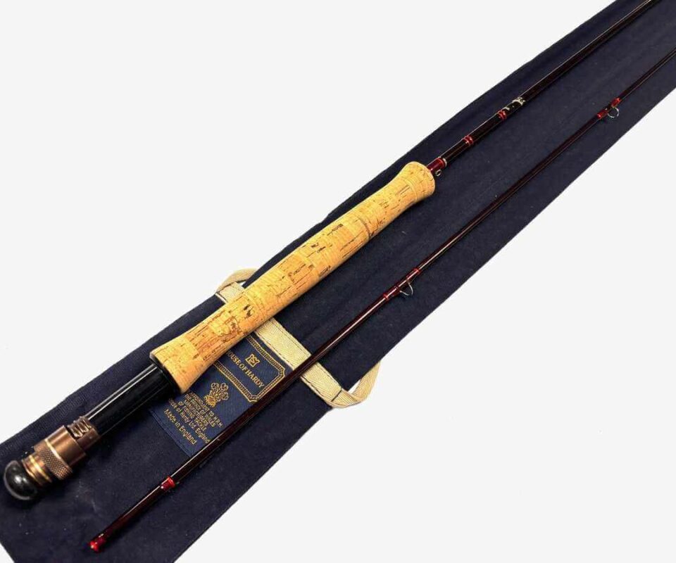 Hardy Graphite DeLuxe 9′ 6″ 2 Piece Carbon Trout Fly Rod #6/7 With