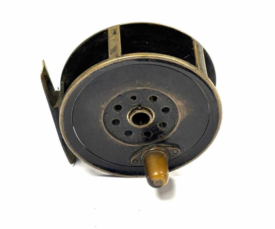   Moscrop Manchester 3 1/2" All Brass Patent Brake Fly Reel