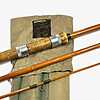 Hardy The General Rod 12′ 3 Piece Float Rod Whole & Split Cane Green Whipped Rare