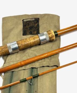   Hardy The General Rod 12′ 3 Piece Float Rod Whole & Split Cane Green Whipped Rare