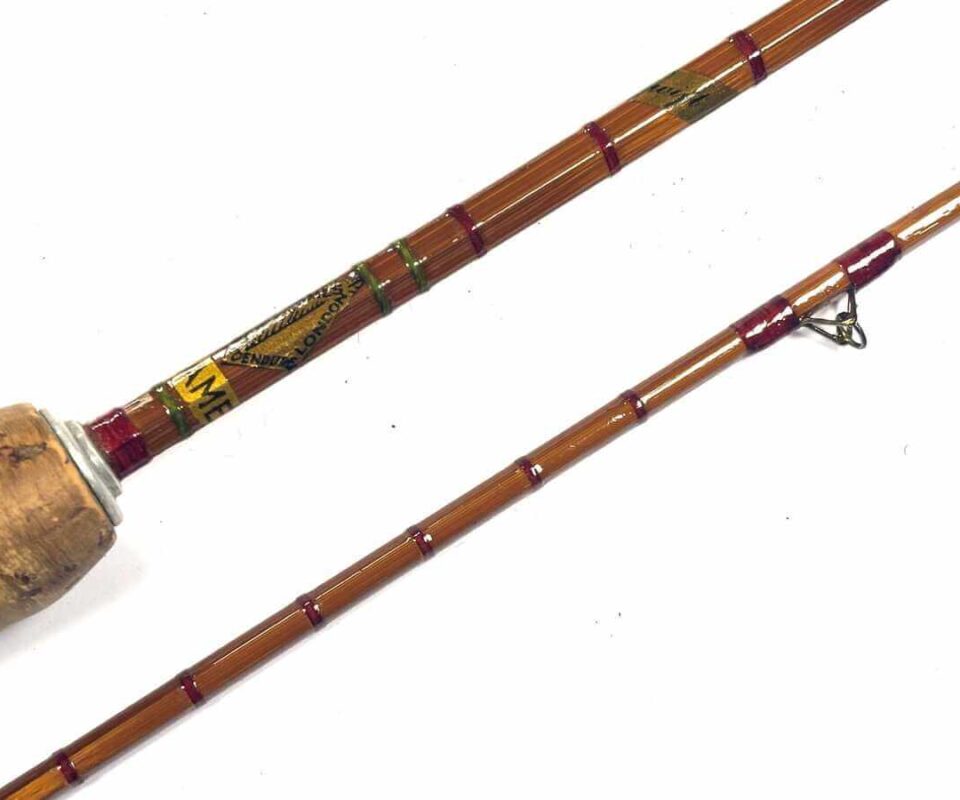   B JAMES 'SWIFT' Split Cane 8' Trout Fly Rod With Built To Endure Diamond Logo EARLY RARE