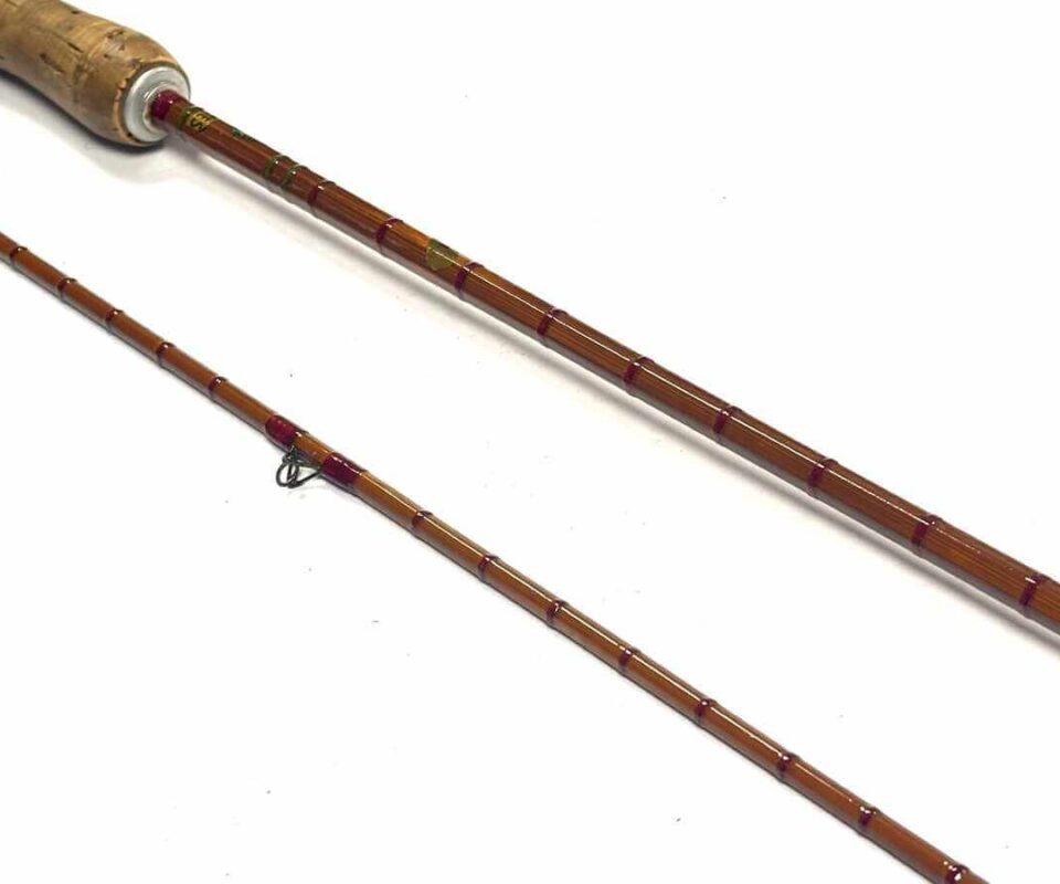   B JAMES 'SWIFT' Split Cane 8' Trout Fly Rod With Built To Endure Diamond Logo EARLY RARE