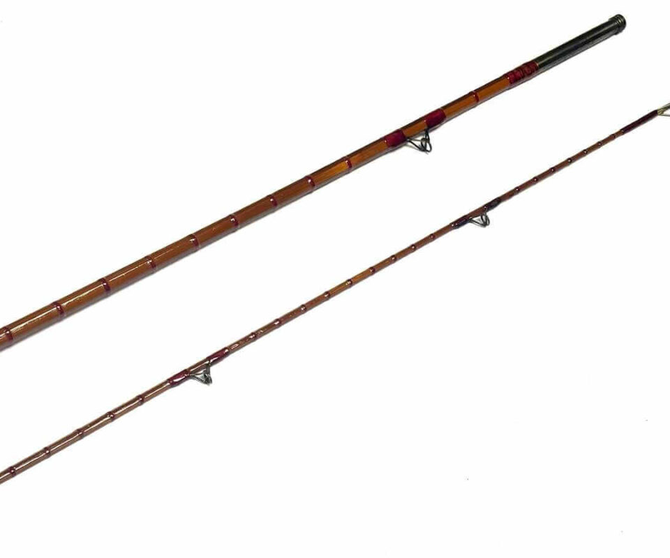   B JAMES 'SWIFT' Split Cane 8' Trout Fly Rod With Built To Endure Diamond Logo EARLY RARE