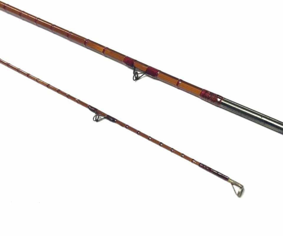   B JAMES 'SWIFT' Split Cane 8' Trout Fly Rod With Built To Endure Diamond Logo EARLY RARE