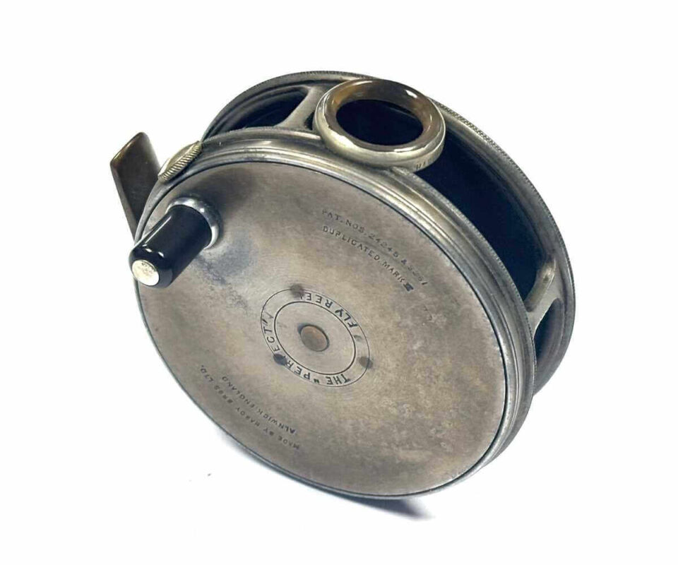   Hardy Perfect 3 3/8″ Alloy Trout Fly Reel MK II Check With Line Guard 1950's