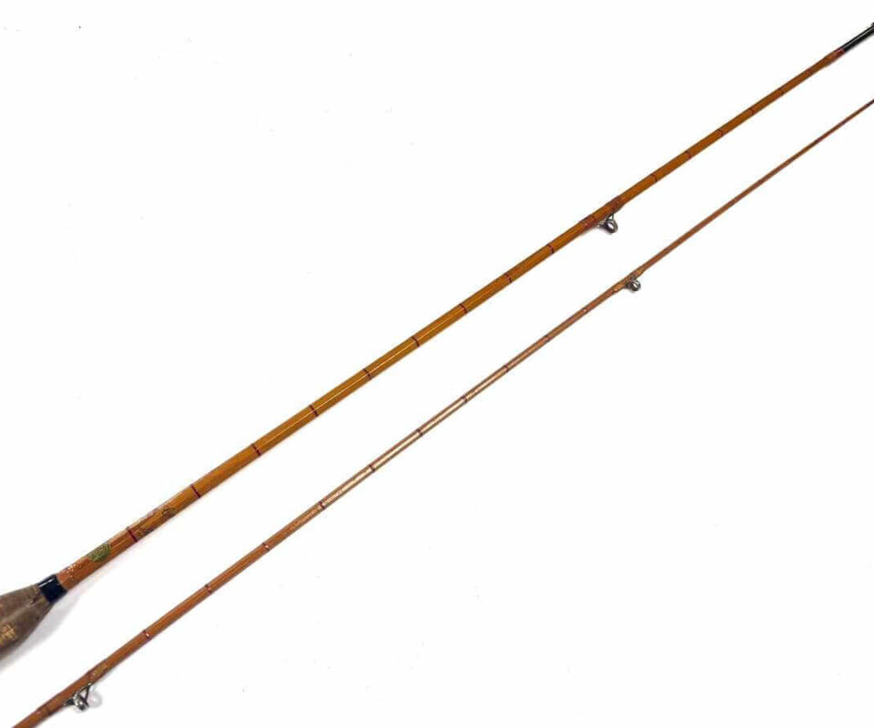   Allcock’s 7′ Lightcaster 2 Piece Cane Spinning Rod With Original Bag