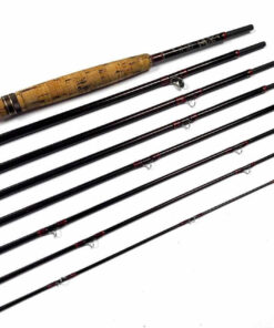   Hardy Graphite Smuggler Deluxe Classic 9′ 5″ 7 Piece Trout Fly Rod #7 With Bag Exc Con