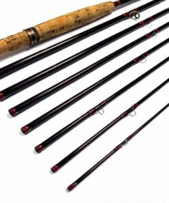   Hardy Graphite Smuggler Deluxe Classic 9′ 5″ 7 Piece Trout Fly Rod #7 With Bag Exc Con