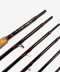   Hardy Graphite Smuggler Deluxe Classic 9′ 5″ 7 Piece Trout Fly Rod #7 With Bag Exc Con