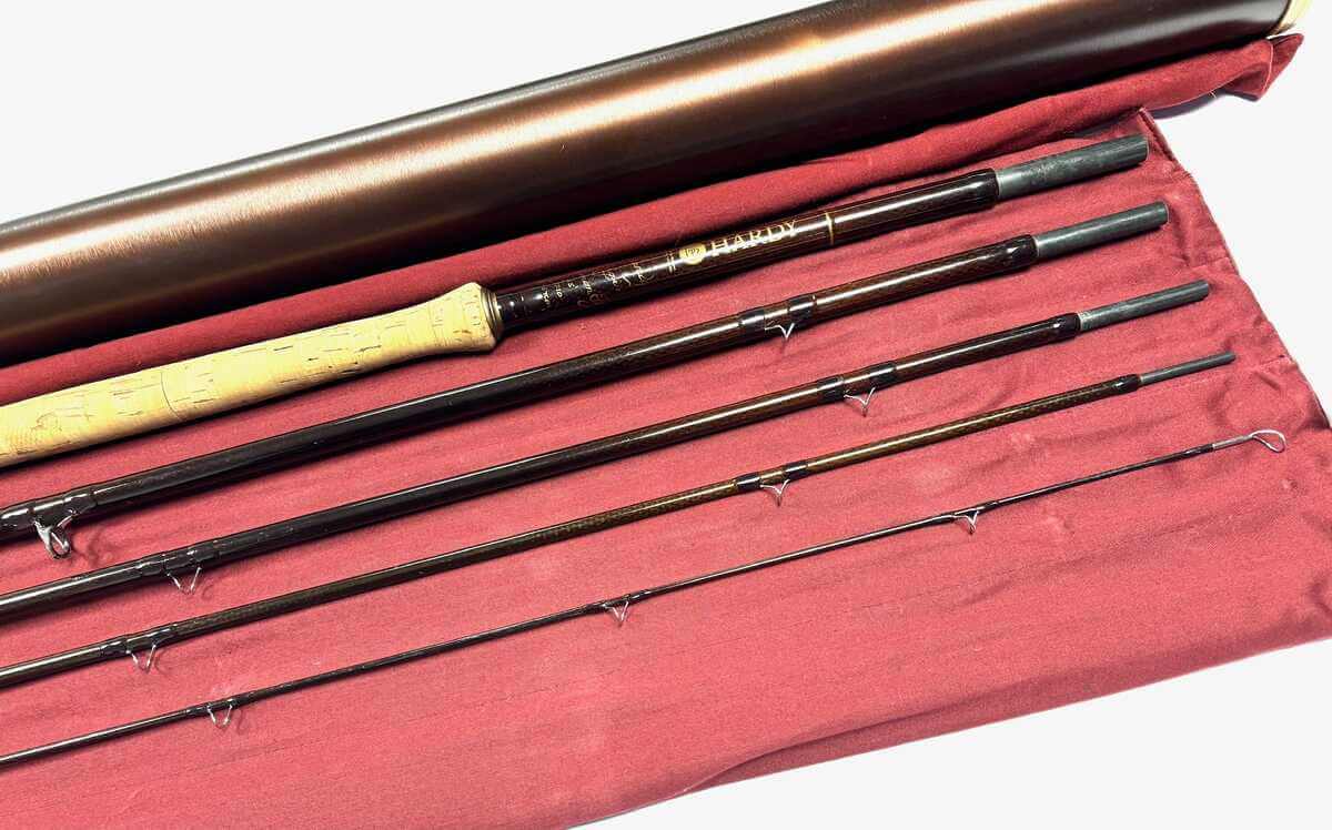   Hardy Origin 15' 5 Piece Carbon almon Fly Rod #10 Rare Model With Bag & Tube