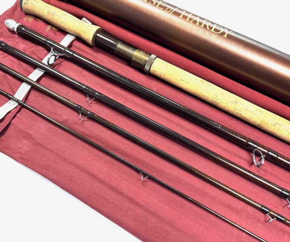   Hardy Origin 15' 5 Piece Carbon almon Fly Rod #10 Rare Model With Bag & Tube
