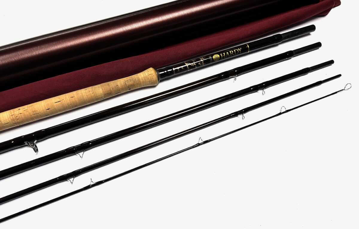   Hardy Origin 15′ 5 Piece Carbon almon Fly Rod #10 Rare Model With Bag & Tube