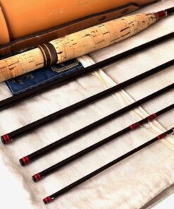   Hardy Graphite Smuggler 7′ Travel Rod 6 Piece Line #5 With Leather Case Fine Condition