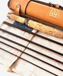   Hardy Graphite Smuggler 7′ Travel Rod 6 Piece Line #5 With Leather Case Fine Condition
