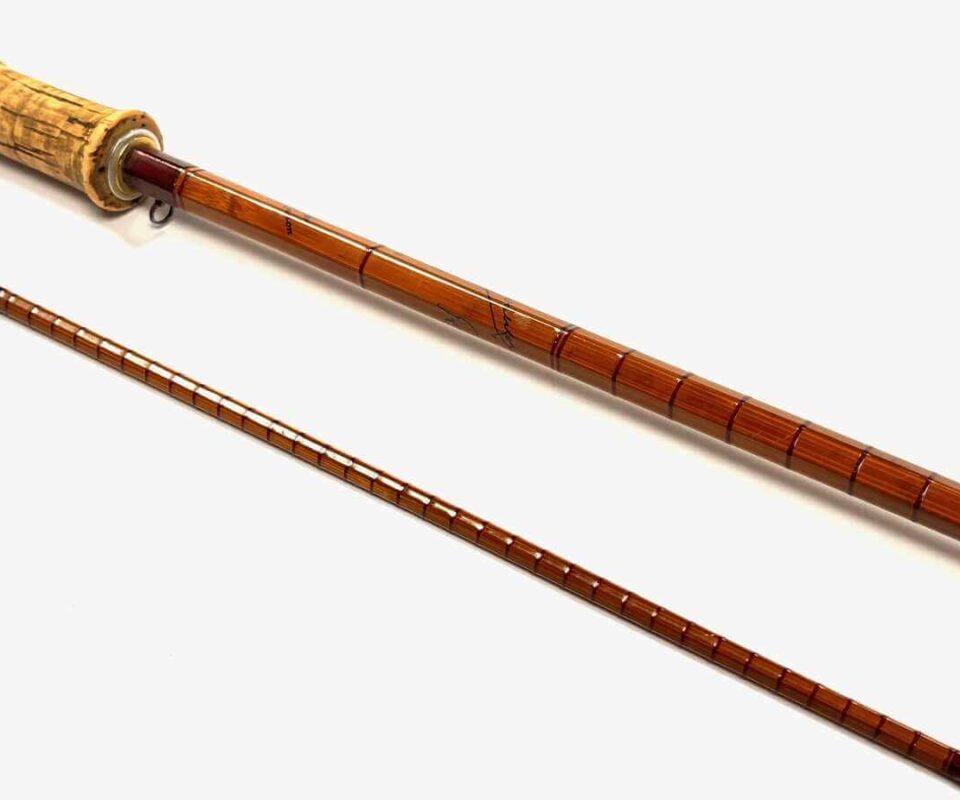  B James & Son Ealing London 10′ 2″ MK IV Cane Avon Rod Trumpet Handle 1953 Early Rare