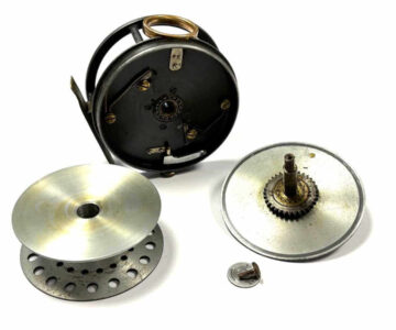   Walker Bampton The LENNOX Vintage Alloy 4″ Salmon Fly Reel Copper O Ring Guide
