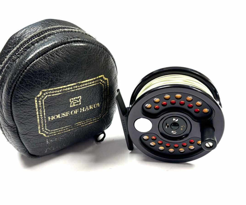   Hardy Sovereign 2000 #5 Black Trout Fly Reel No 42 With Hardy Pouch