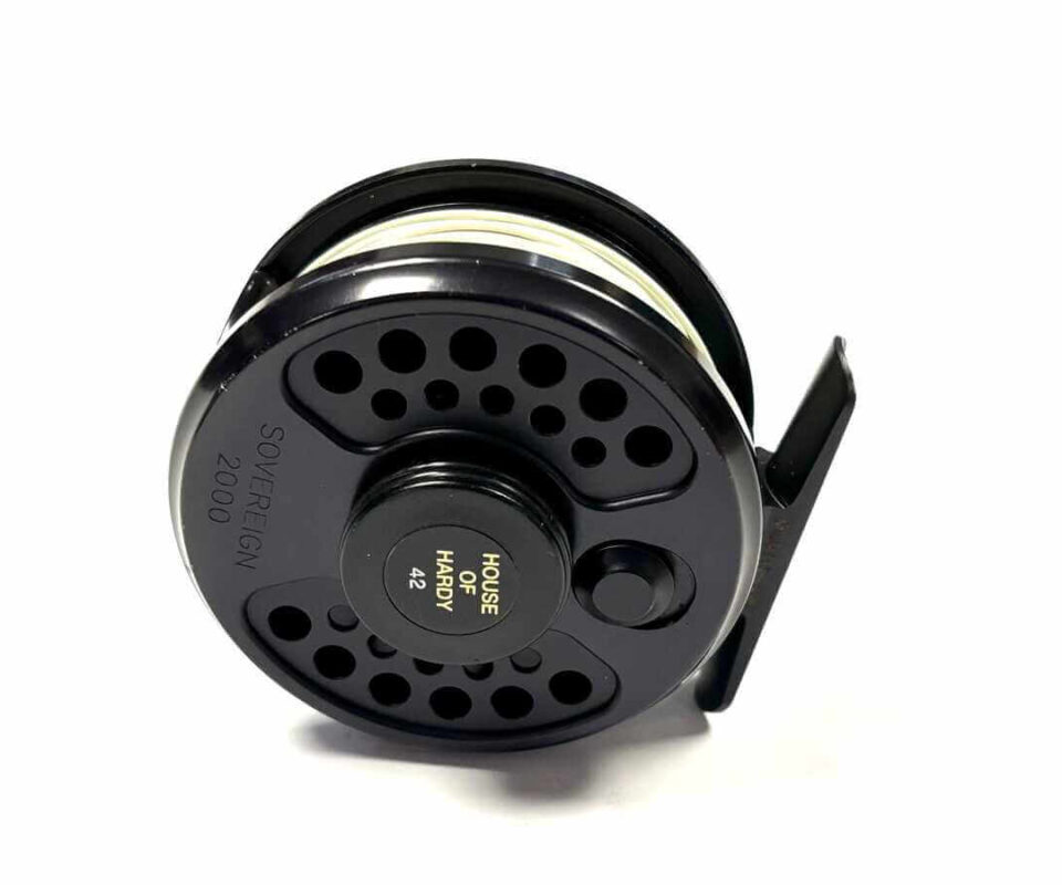   Hardy Sovereign 2000 #5 Black Trout Fly Reel No 42 With Hardy Pouch